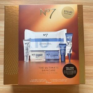NIB No7 The Ultimate Skincare Collection 6-Piece Set Full Size Beauty Gift